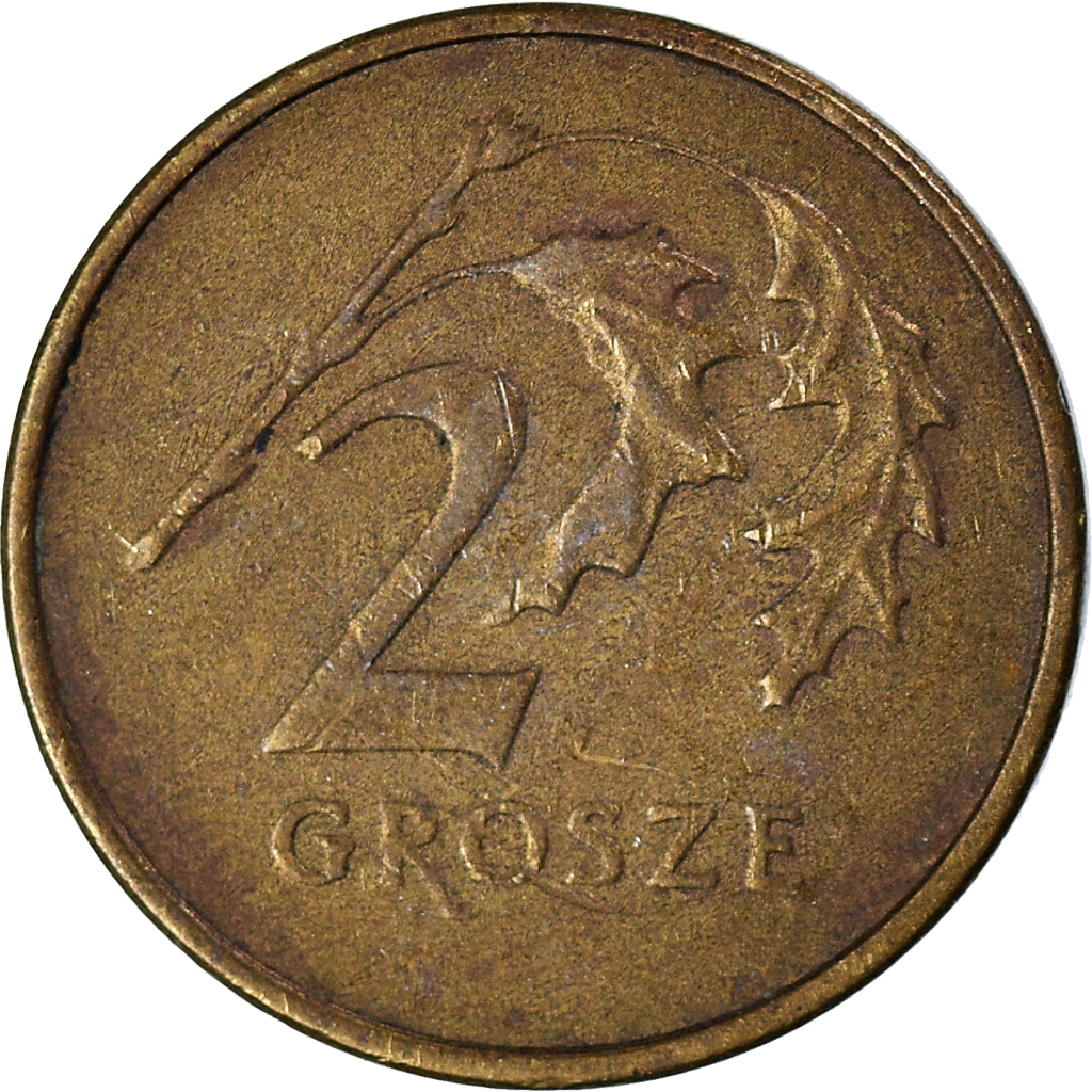 Moneda, Polonia, 2 Grosze, 1999