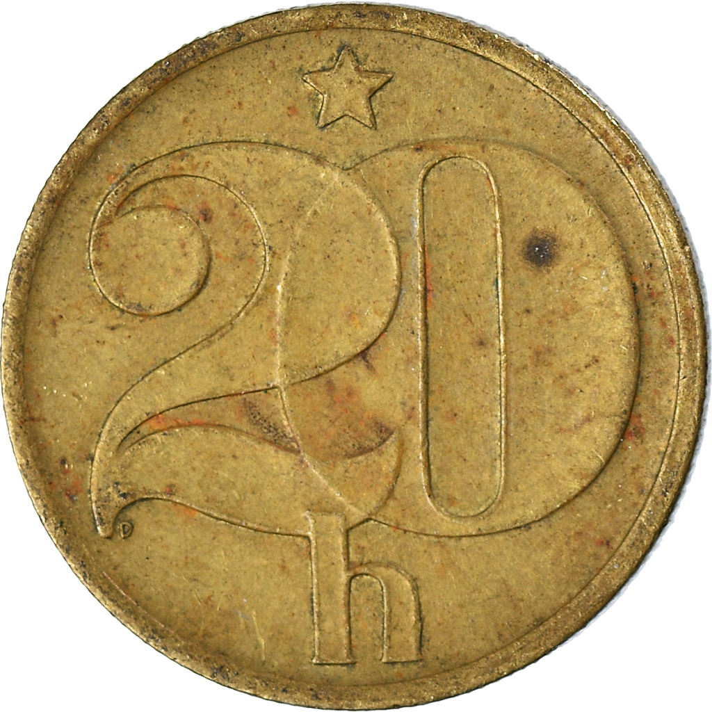 Coin, Czechoslovakia, 20 Haleru, 1978