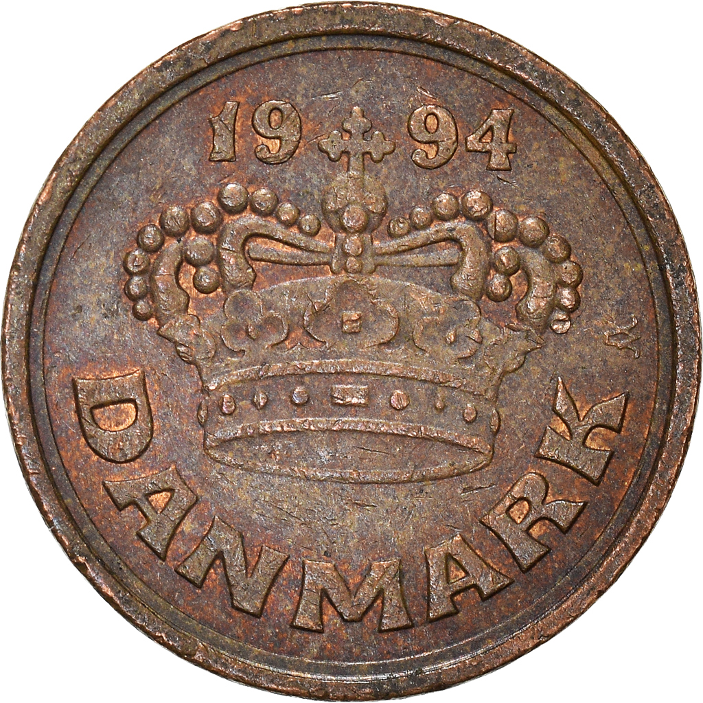 Moneda, Dinamarca, 25 Öre, 1994