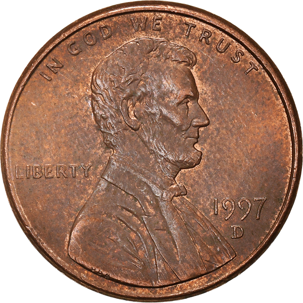 Moneda, Estados Unidos, Cent, 1997