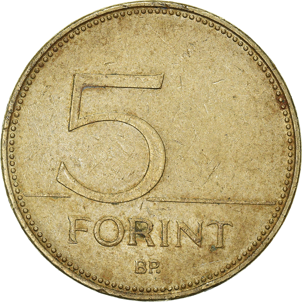 Moneda, Hungría, 5 Forint, 2007