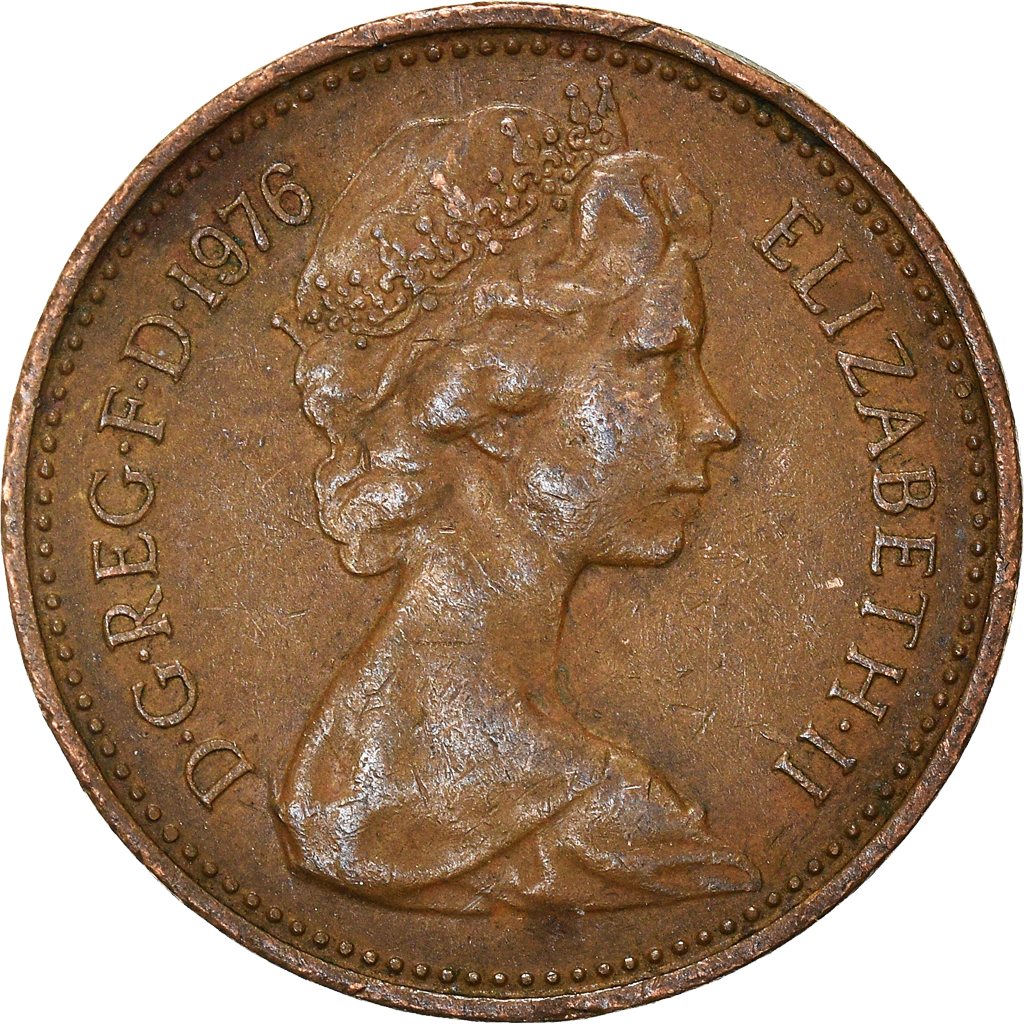 Moneda, Gran Bretaña, New Penny, 1976