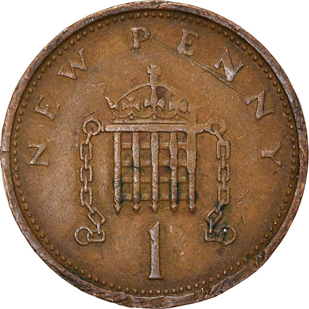 Moneda, Gran Bretaña, New Penny, 1976