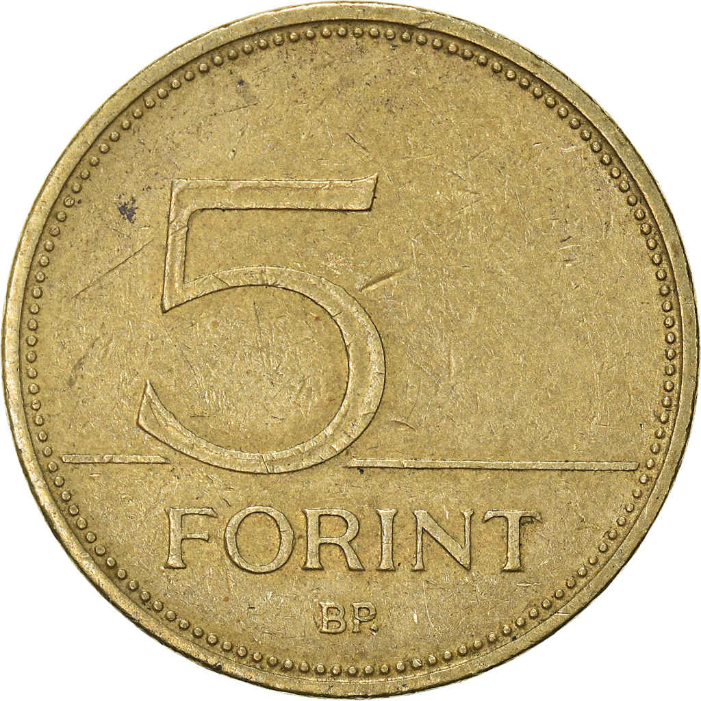 Moneda, Hungría, 5 Forint, 1994