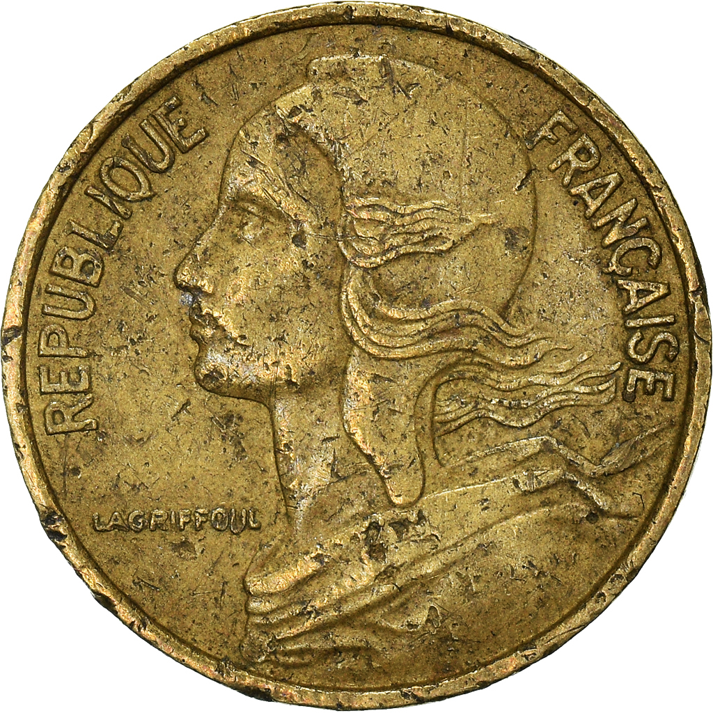 Moneda, Francia, 5 Centimes, 1970