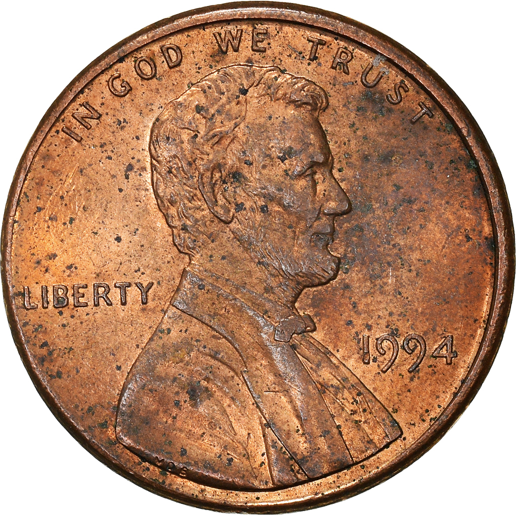 Moneda, Estados Unidos, Cent, 1994