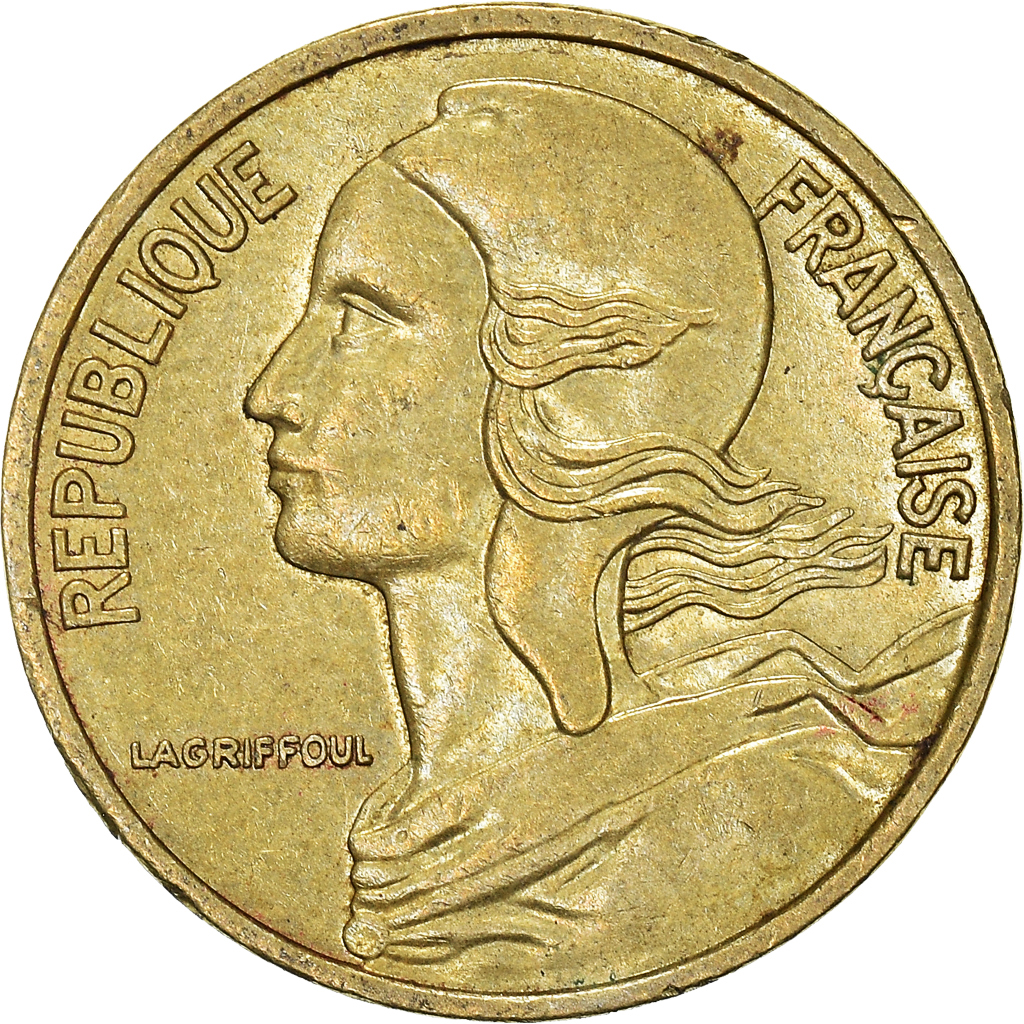 Moneda, Francia, 5 Centimes, 1980