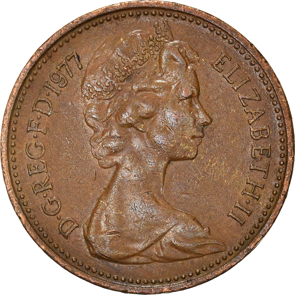 Moneda, Gran Bretaña, New Penny, 1977