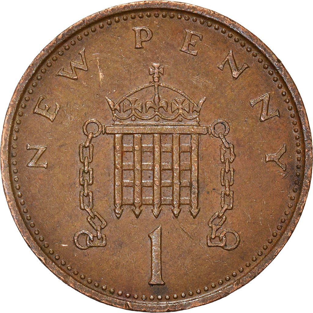 Moneda, Gran Bretaña, New Penny, 1977