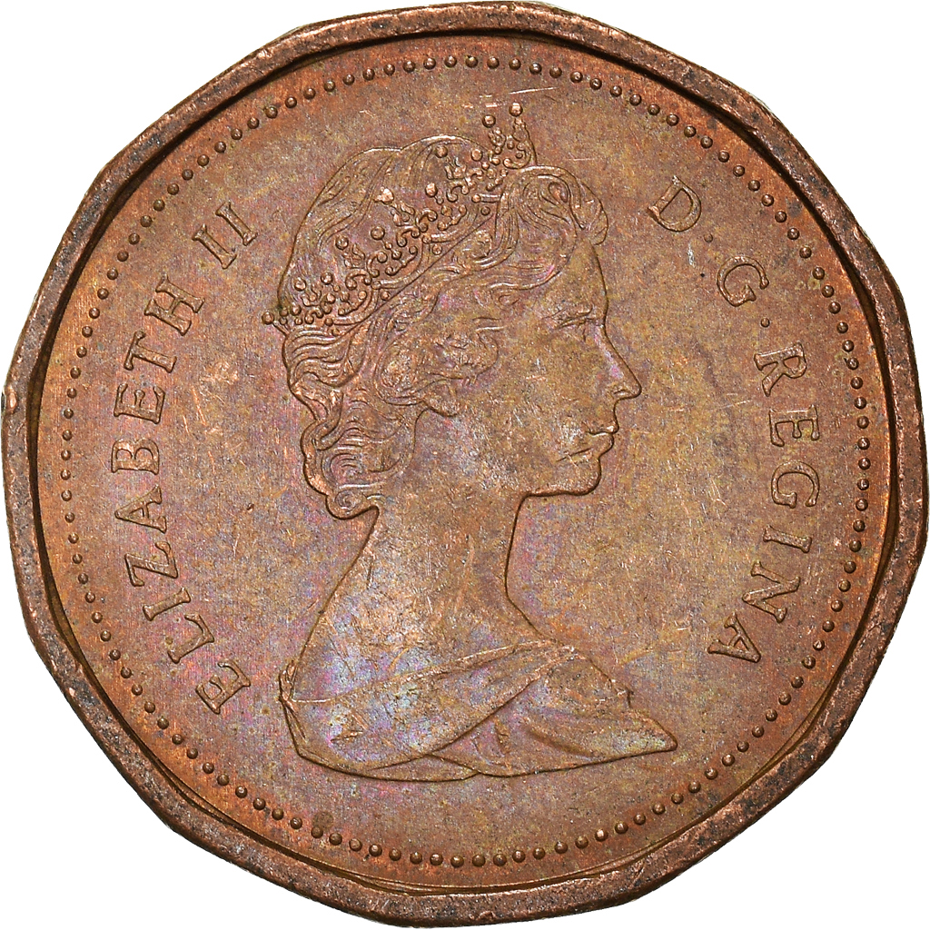 Moneda, Canadá, Cent, 1987