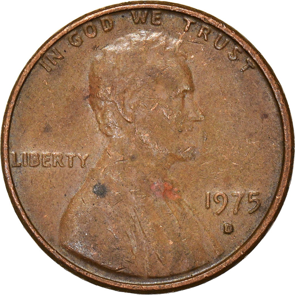 Moneda, Estados Unidos, Cent, 1975