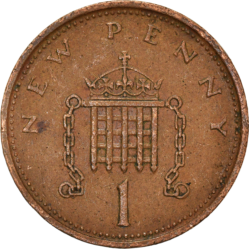 Moneda, Gran Bretaña, New Penny, 1973