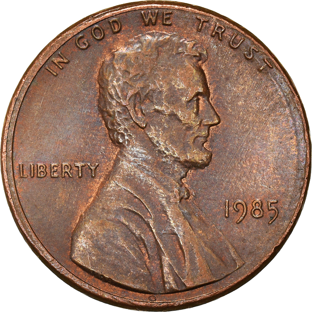 Moneda, Estados Unidos, Cent, 1985