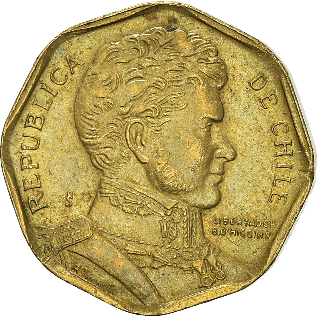 Moneda, Chile, 5 Pesos, 1996