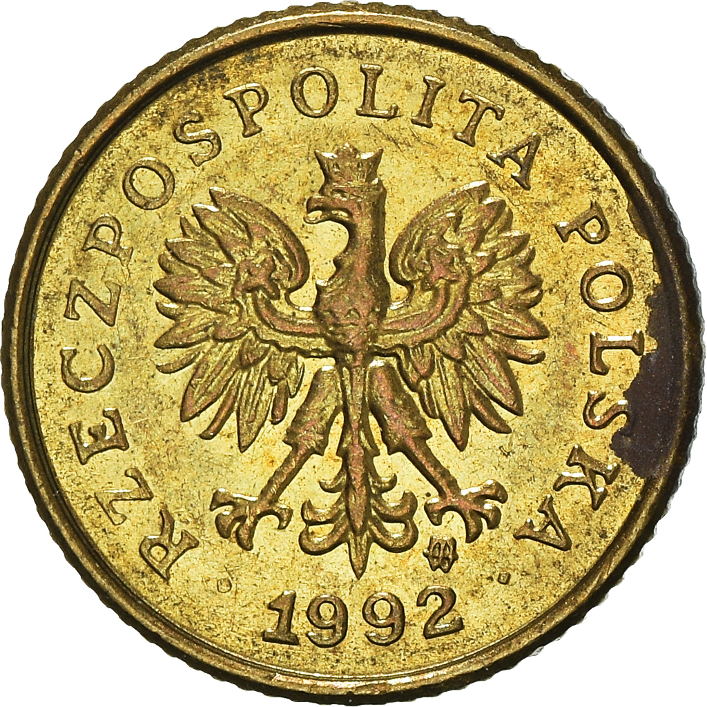 Moneda, Polonia, Grosz, 1992