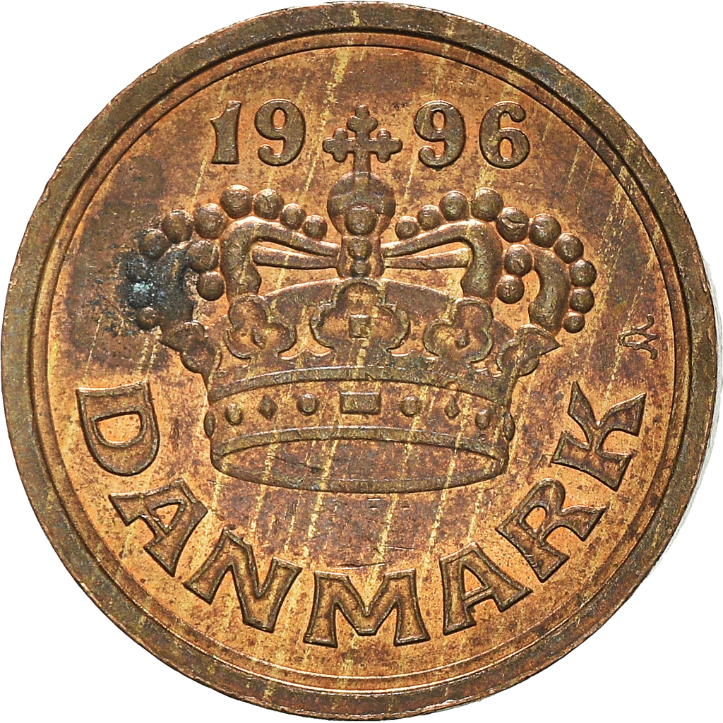 Moneda, Dinamarca, 25 Öre, 1996