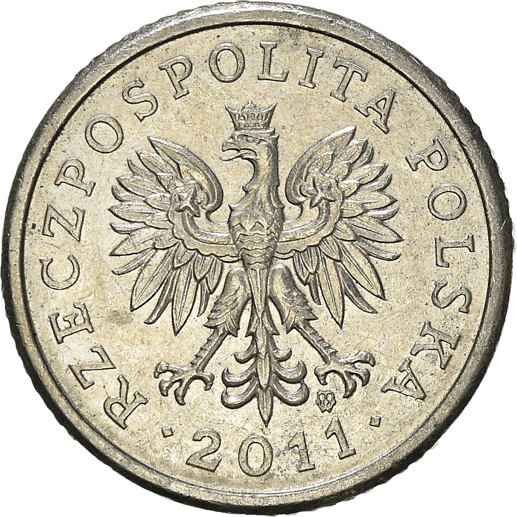 Moneda, Polonia, 10 Groszy, 2011