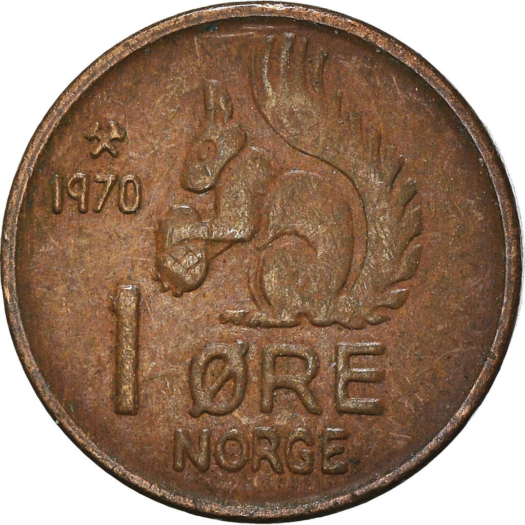 Moneda, Noruega, Ore, 1970