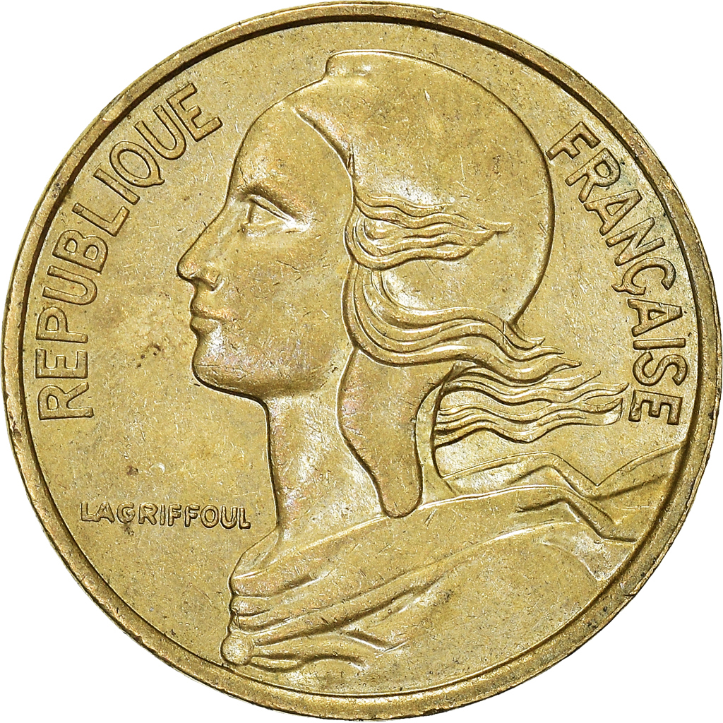 Moneda, Francia, 5 Centimes, 1987