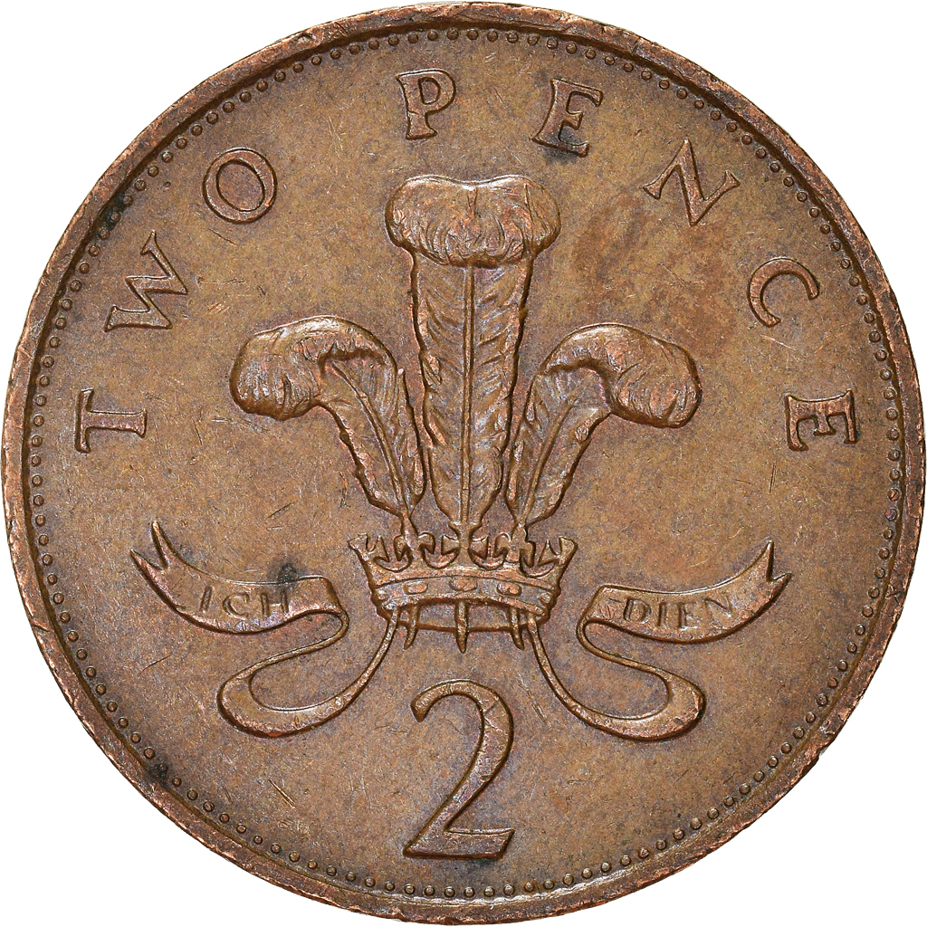 Moneda, Gran Bretaña, 2 Pence, 1989