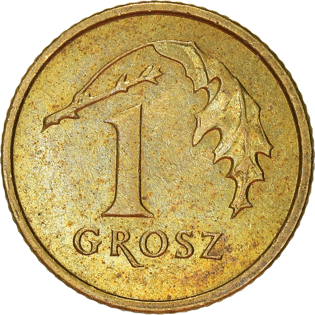 Moneda, Polonia, Grosz, 2001