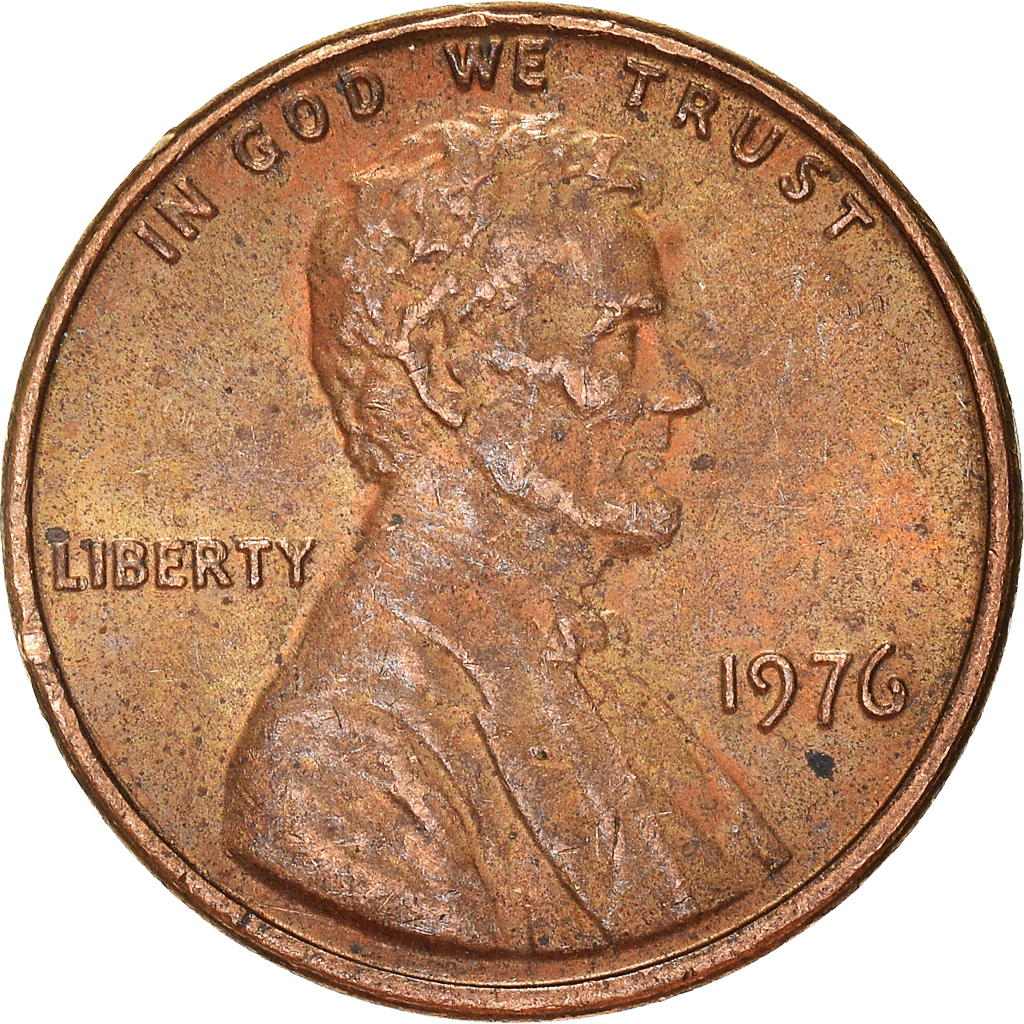 Moneda, Estados Unidos, Cent, 1976