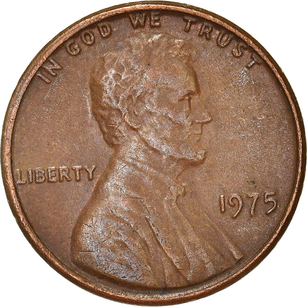Moneda, Estados Unidos, Cent, 1975