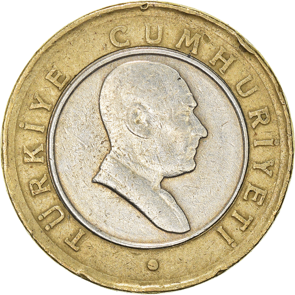 Moneda, Turquía, 50 New Kurus, 2005
