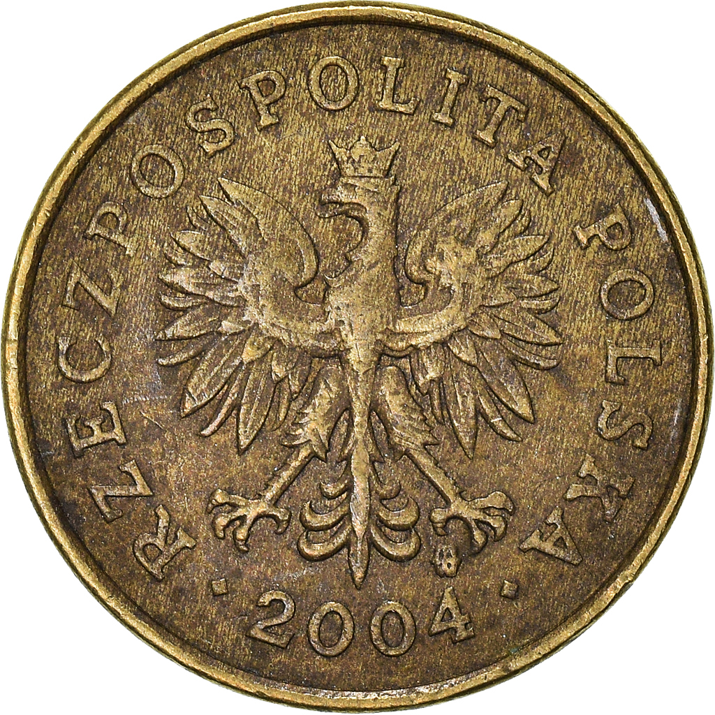 Moneda, Polonia, 2 Grosze, 2004