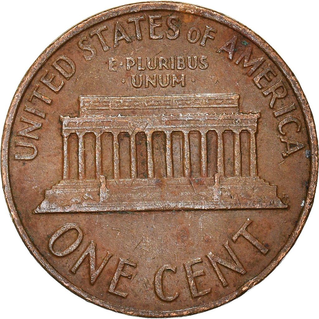 Moneda, Estados Unidos, Cent, 1968