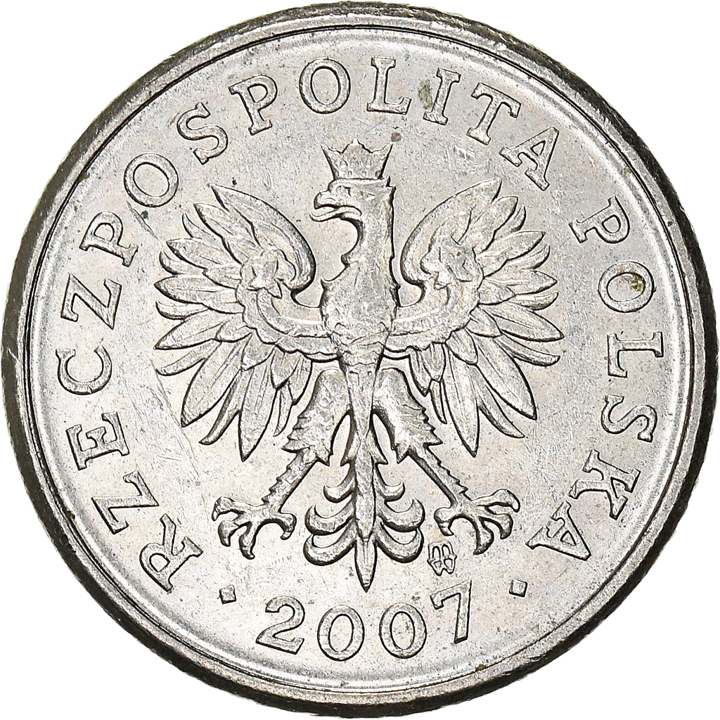 Moneda, Polonia, 10 Groszy, 2007