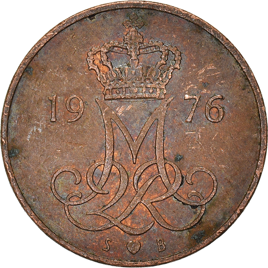 Moneda, Dinamarca, 5 Öre, 1976