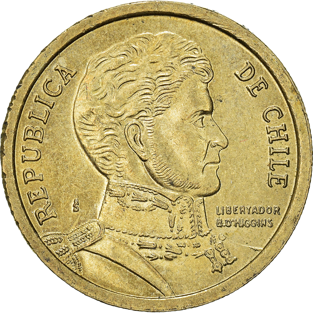 Moneda, Chile, 10 Pesos, 2012