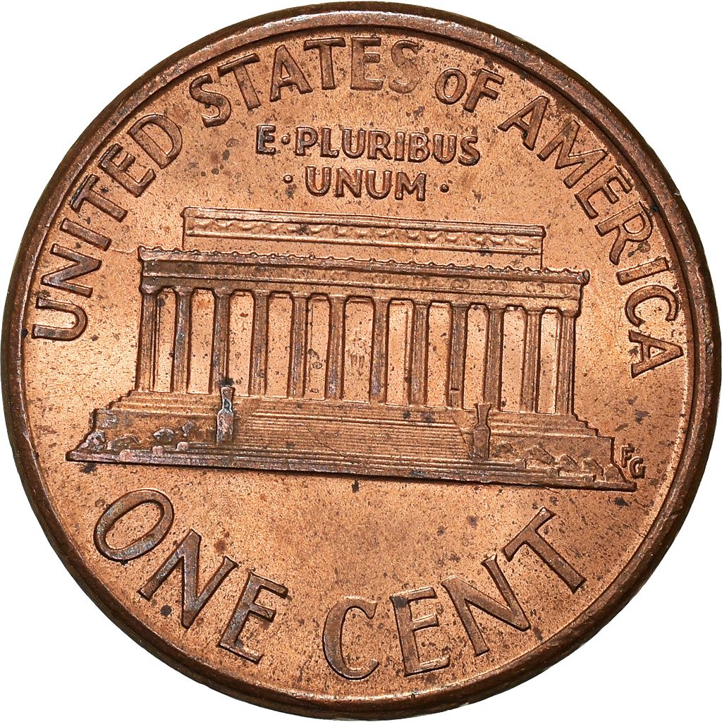 Moneda, Estados Unidos, Cent, 1991