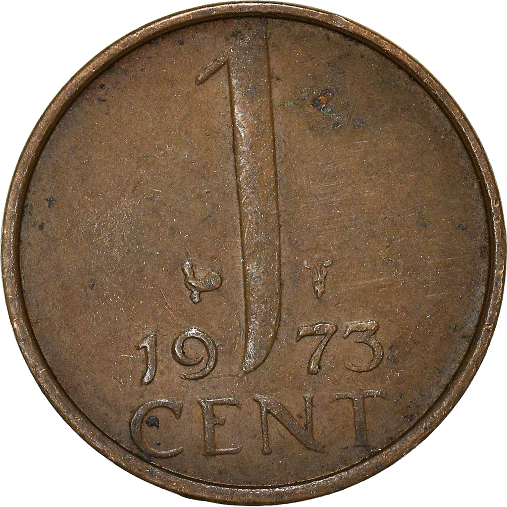 Moneda, Países Bajos, Cent, 1973