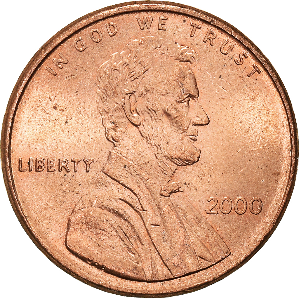 Moneda, Estados Unidos, Cent, 2000