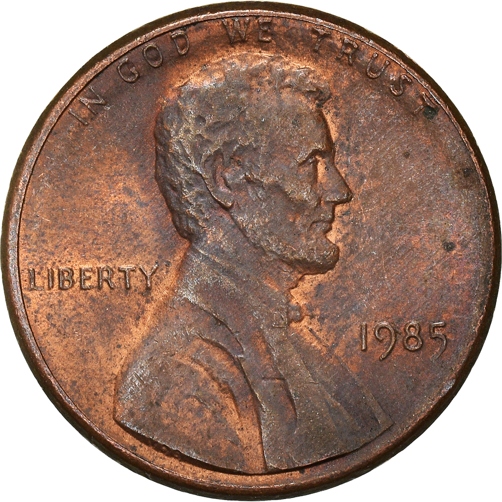 Moneda, Estados Unidos, Cent, 1985