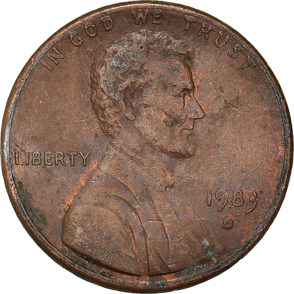 Moneda, Estados Unidos, Cent, 1983