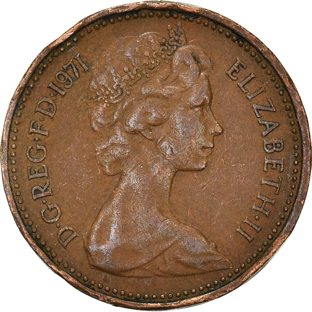 Moneda, Gran Bretaña, New Penny, 1971