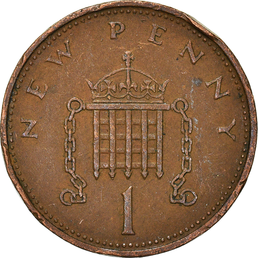 Moneda, Gran Bretaña, New Penny, 1971