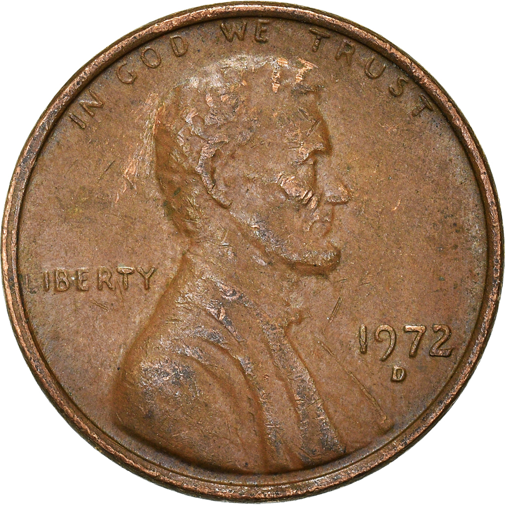 Moneda, Estados Unidos, Cent, 1972