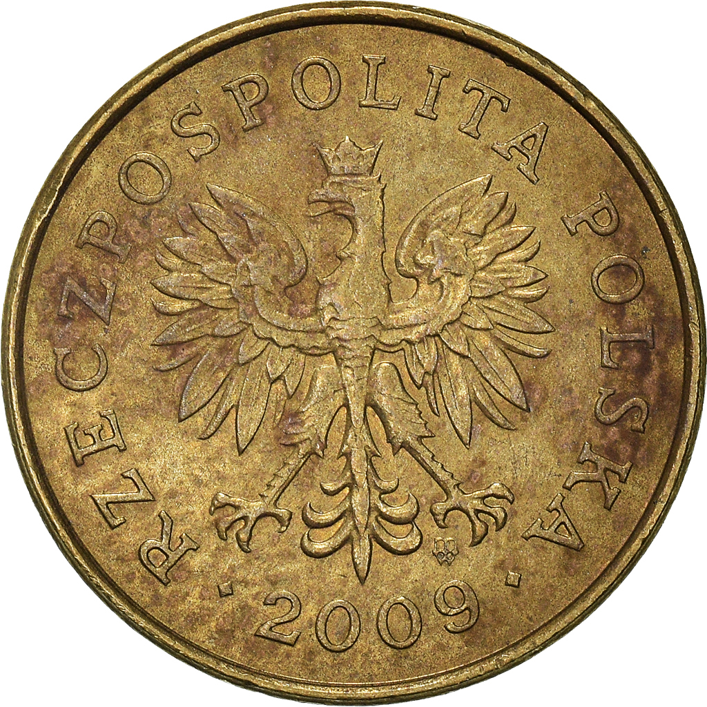 Moneda, Polonia, 2 Grosze, 2009