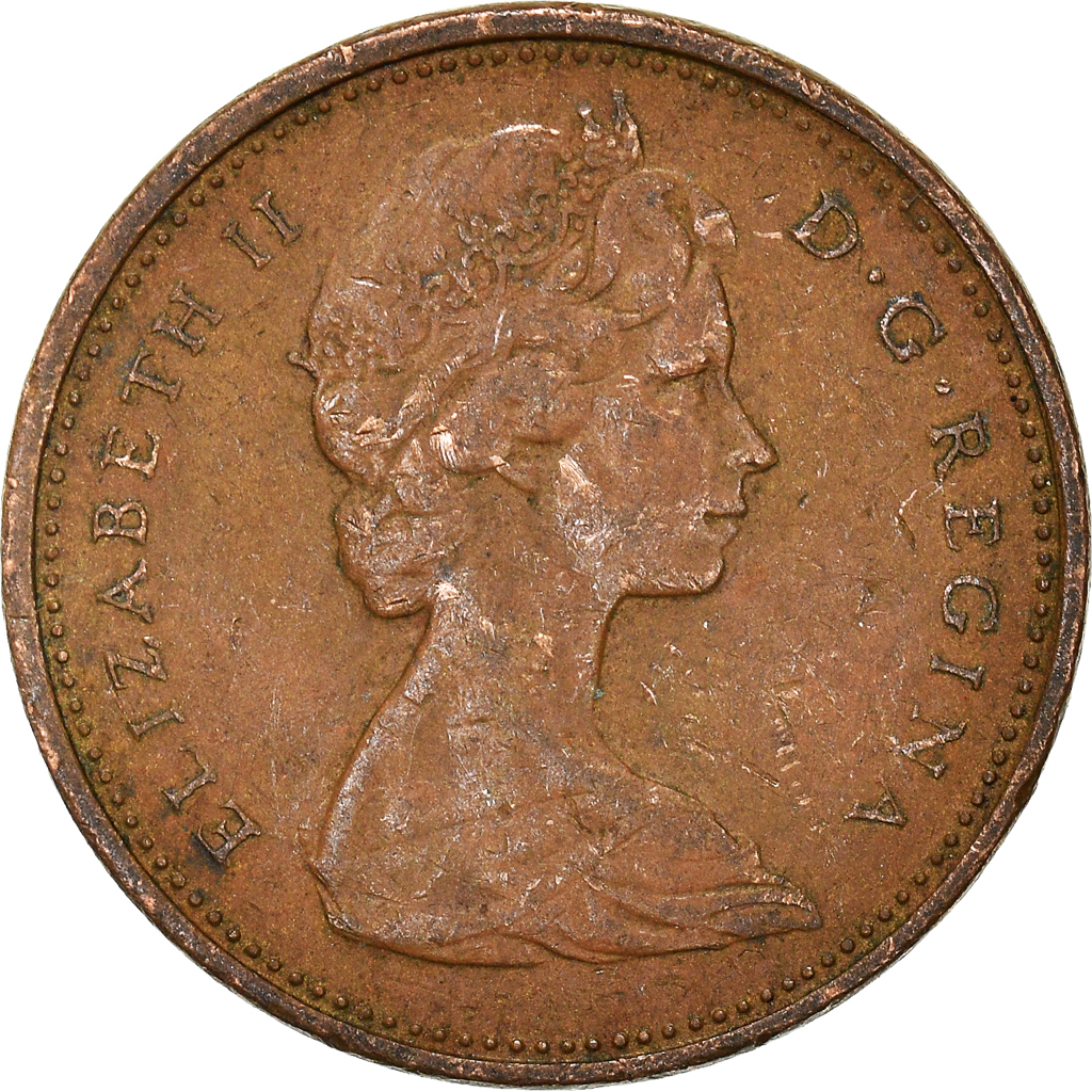 Moneda, Canadá, Cent, 1968