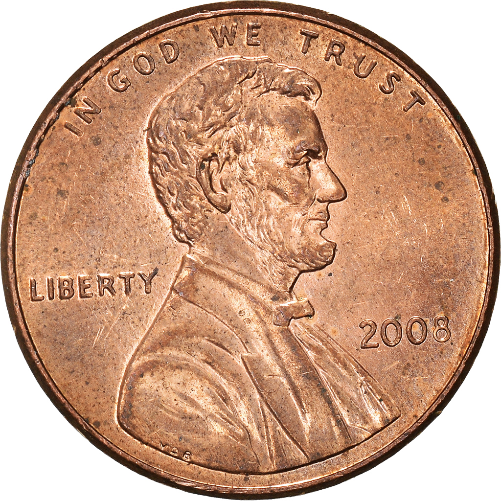 Moneda, Estados Unidos, Cent, 2008
