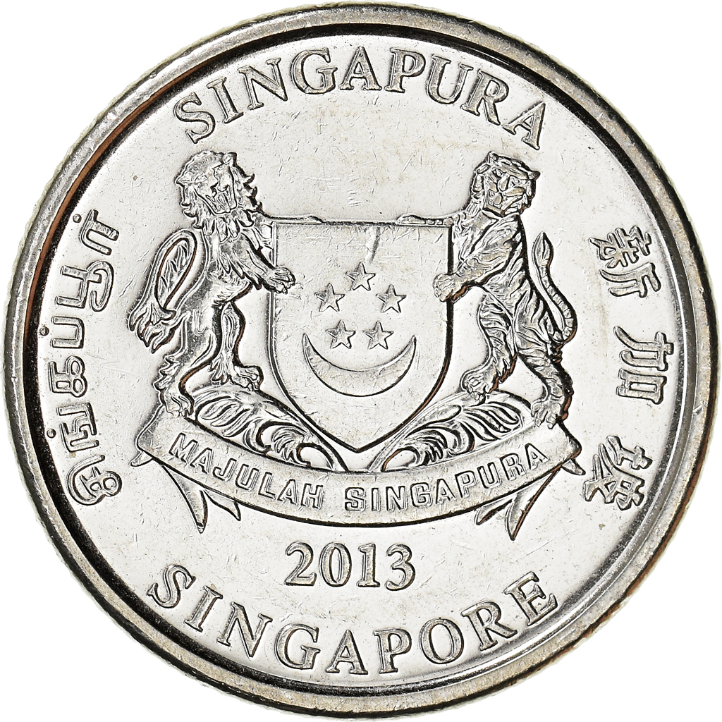 Moneda, Singapur, 20 Cents, 2013