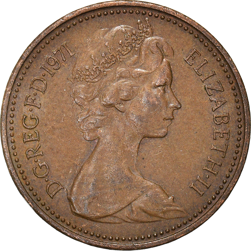 Moneda, Gran Bretaña, New Penny, 1971