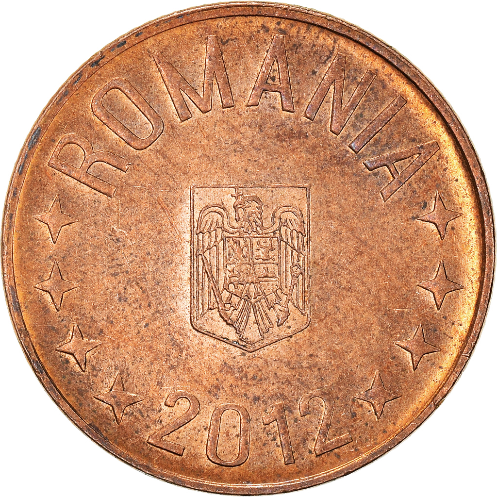 Moneda, Rumanía, 5 Bani, 2012