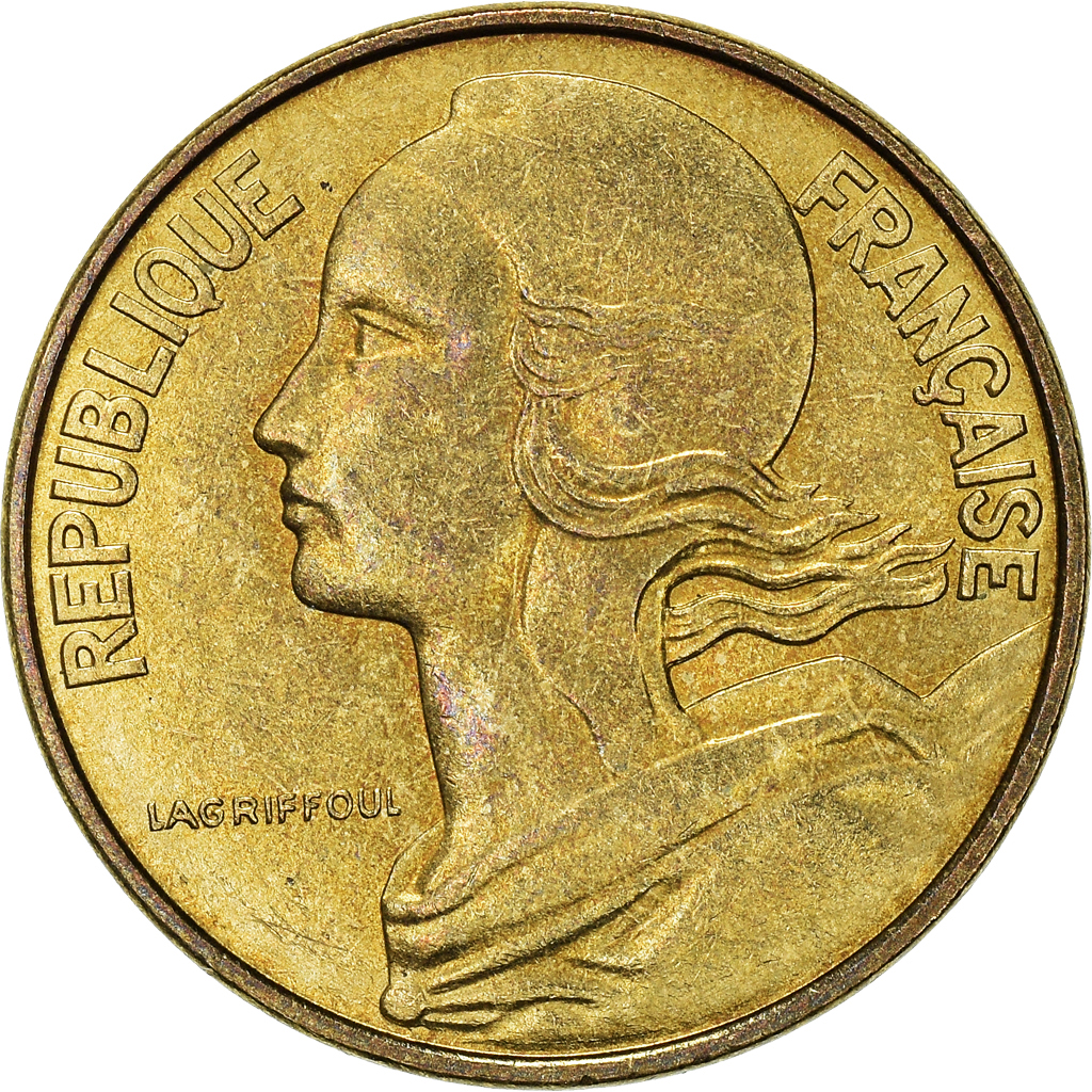 Moneda, Francia, 10 Centimes, 1992