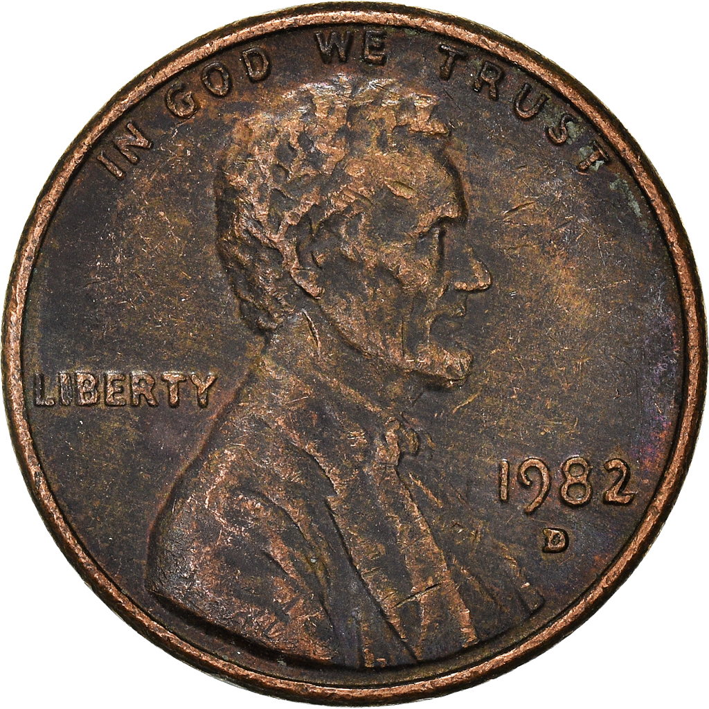 Moneda, Estados Unidos, Cent, 1982
