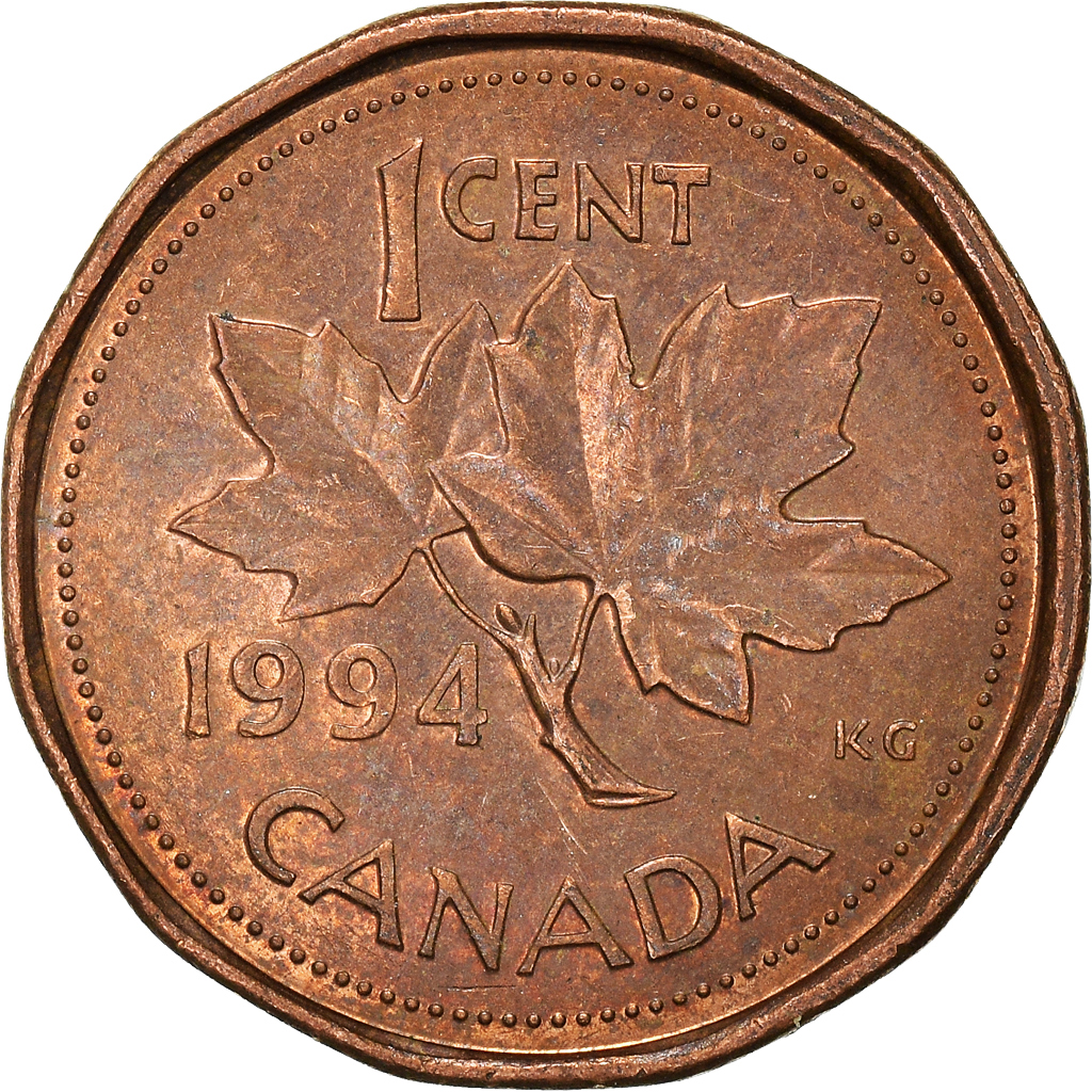 Moneda, Canadá, Cent, 1994